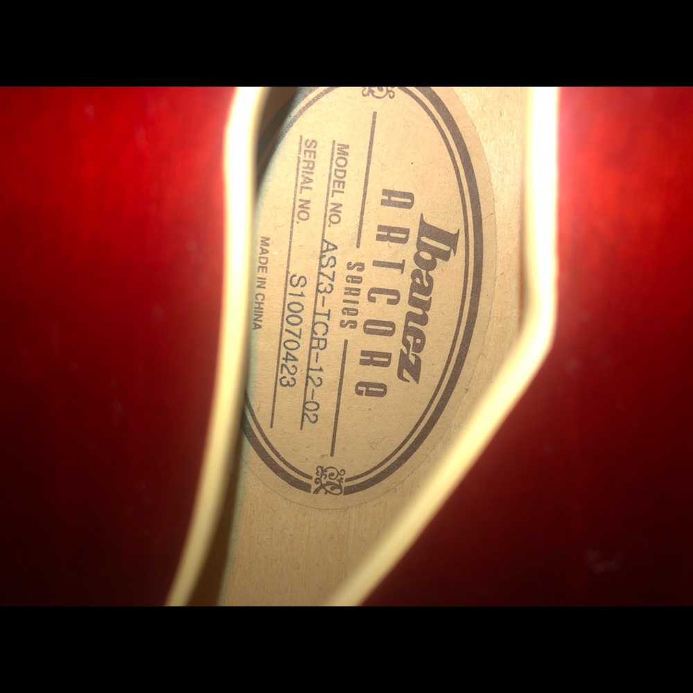 Ibanez artcore semi acoustic guitar